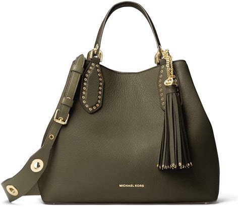 michael kors brooklyn large olive|michael kors online shopping usa.